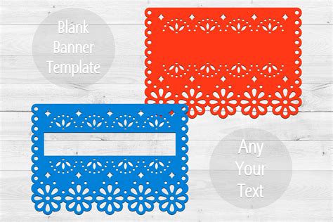 Papel Picado Banner Template Graphic by CuttingLineStore · Creative Fabrica