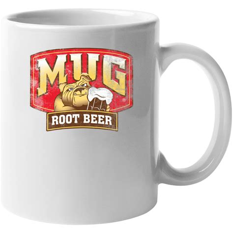 Mug Root Beer Retro Vintage Look Bulldog Soda Pop Label Food Logo Mug