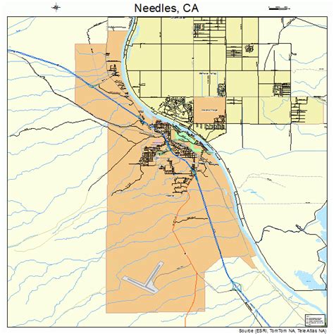 Needles California Street Map 0650734