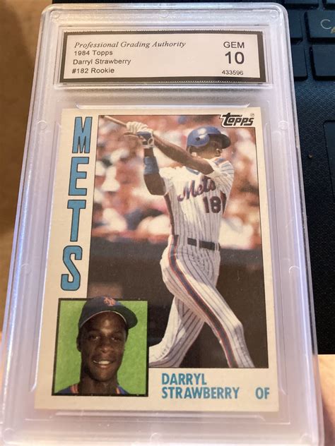 1984 Topps #182 Darryl Strawberry ROOKIE CARD GEM 10 | eBay