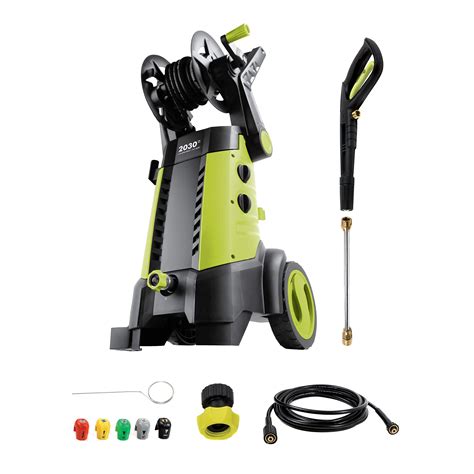 Buy Sun Joe SPX3001 2030 PSI 1.76 GPM 14.5 AMP Electric Pressure Washer with Hose Reel, Green ...