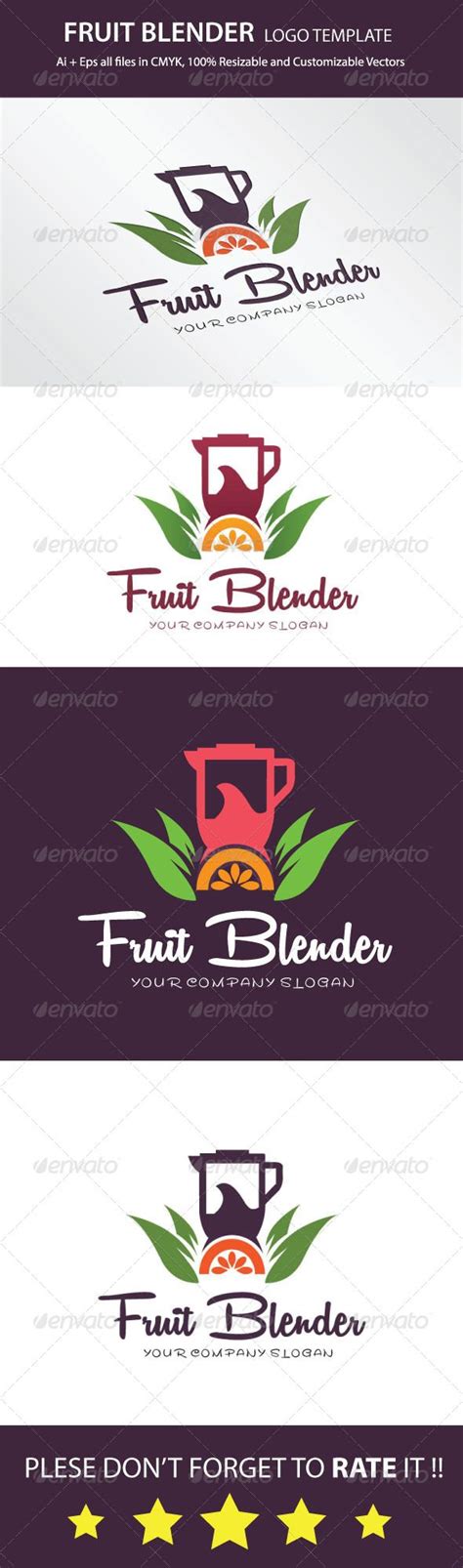 Fruit Blender Logo Template | Fruit blender, Logo templates, Hobbies quote