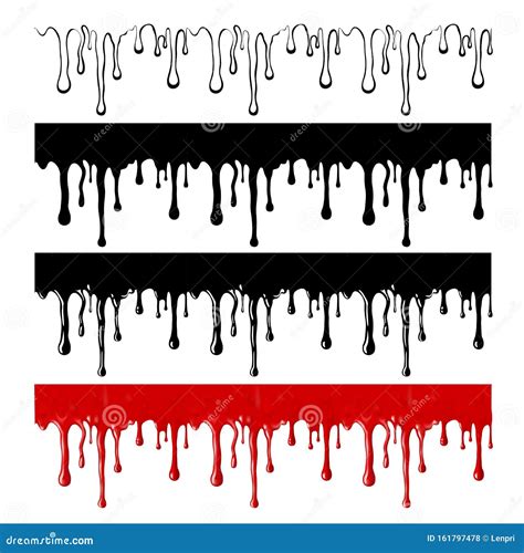 Blood Drip Border. Vector Illustration | CartoonDealer.com #161797478