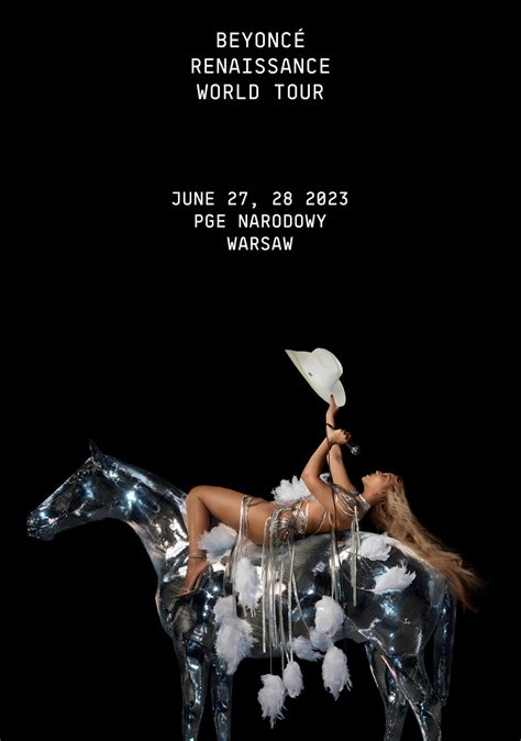 BEYONCE Renaissance 2023 World Tour Poster: Warsaw