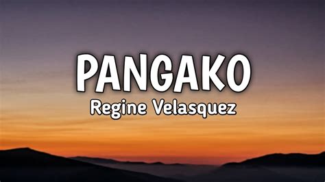 Pangako - Regine Velasquez | Lyrics - YouTube