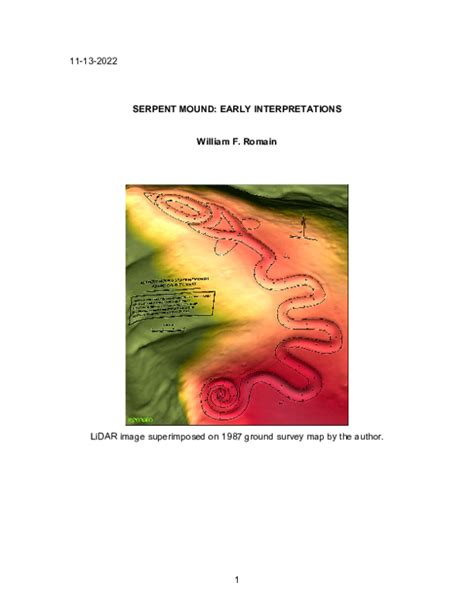 (PDF) SERPENT MOUND: EARLY INTERPRETATIONS | William F Romain ...