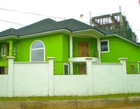 Painted Houses Wonderful Green Painted House A Newly Painted House - ABC Home | Green house ...