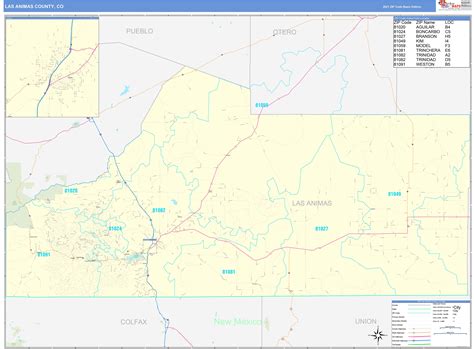 Las Animas County Colorado Map - Map