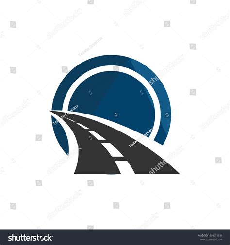 Road Construction Logo Road Maintenance Creative Stock Vector (Royalty ...