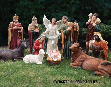 outdoor nativity set