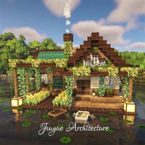 🌍🎋𝙈𝙞𝙣𝙚𝙘𝙧𝙖𝙛𝙩 𝙄𝙙𝙚𝙖𝙡𝙨 𝙋𝙞𝙣🌍 🎋🌧️ | Minecraft houses, Minecraft cottage, Easy minecraft houses