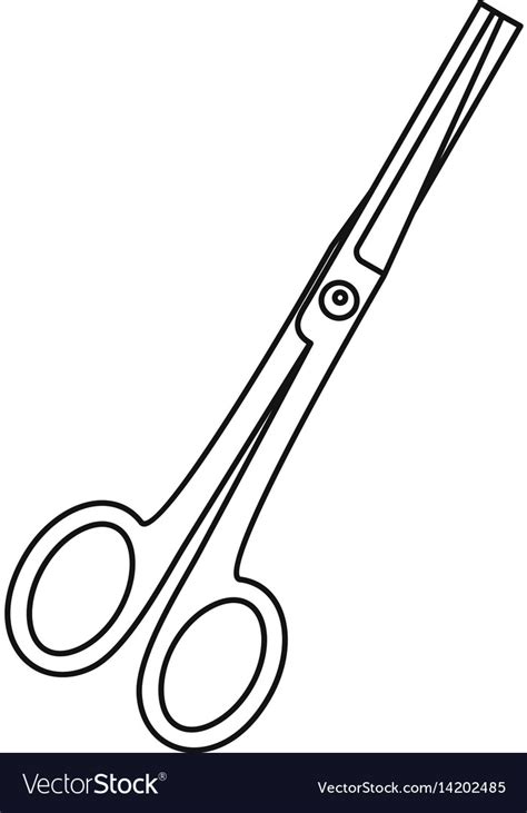 Scissors icon outline style Royalty Free Vector Image