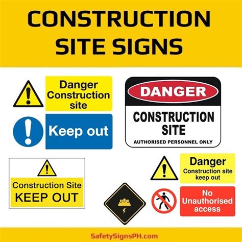 Construction Site Signs - SafetySignsPH.com Philippines