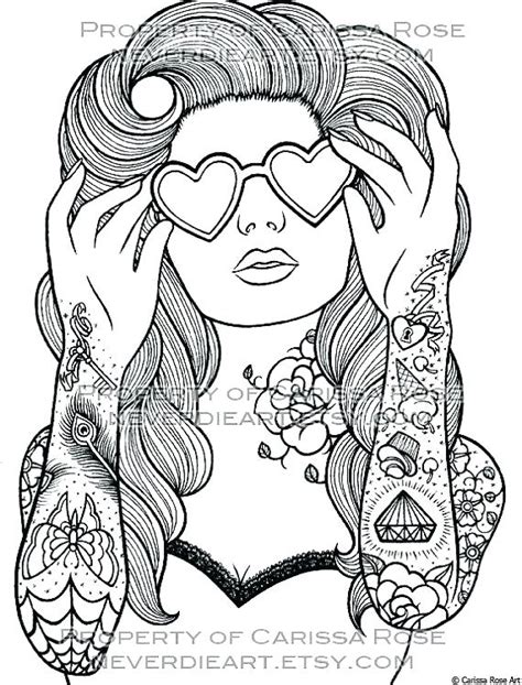 The best free Tattoo coloring page images. Download from 898 free ...