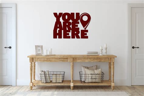 You Are Here Metal Sign Map Marker Sign Google Maps Apple - Etsy