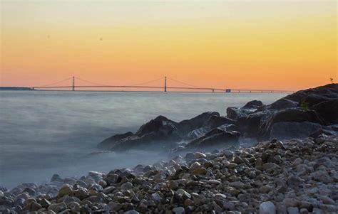 Mackinac Bridge Sunset Photograph by Colin Collins - Pixels