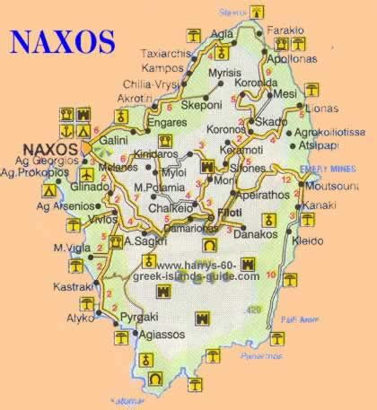 Map & Synopsis Greek Island of Naxos (Cyclades) Page 4
