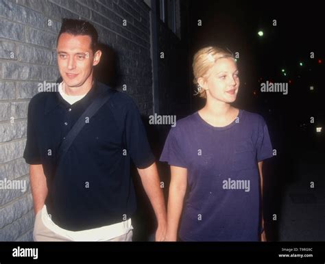 Los Angeles, California, USA 19th April 1994 Actress Drew Barrymore and husband Jeremy Thomas ...