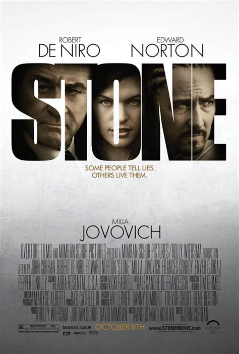 Stone (2010) Poster #1 - Trailer Addict