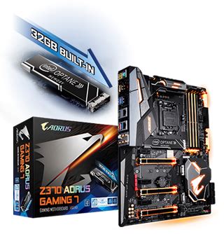 GIGABYTE Motherboards Built-in 32GB Intel Optane Memory