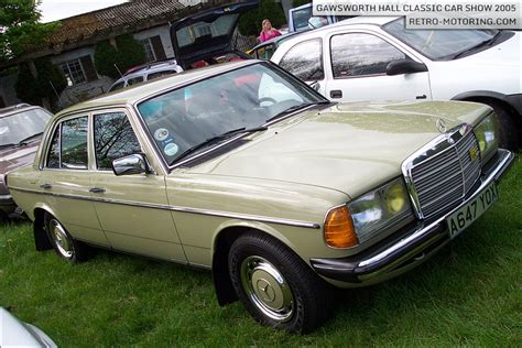 Mercedes-Benz W123 230E A647YOX Gawsworth Hall Classic Car Show 2005 ...