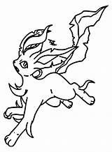 Printable Leafeon Pokemon Coloring Pages  Free sketch template