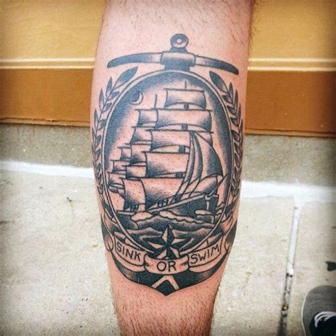 Pin by nrdmoss on old school b/g | Traditional ship tattoo, Tattoo ...