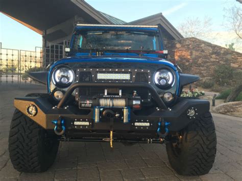 Custom Built Hydro Blue Jeep Wrangler JK Unlimited Rubicon Lots of ...