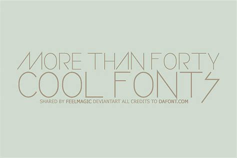Cool Fonts by feelmagic on DeviantArt