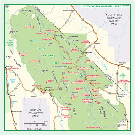 Death Valley National Park Map – Map Of The World