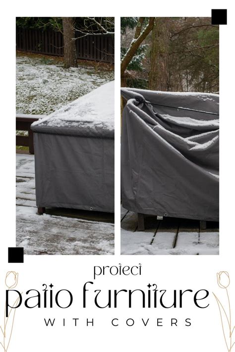 the cover is on top of an outdoor bench in the snow with trees behind it