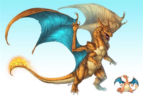 Here's my realistic interpretation for Charizard; one of my favourite fire types (and Pokémon ...