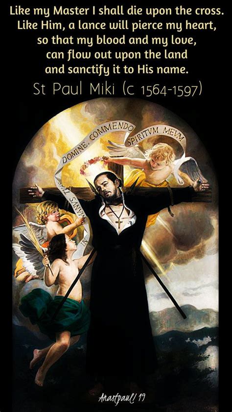 Quote of the Day – 6 February - St Paul Miki SJ (c 1564-1597) Martyr ...