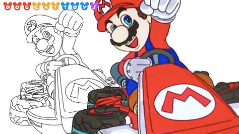 How To Draw Mario Kart Deluxe Mario Drawing Coloring Pages | SexiezPicz Web Porn