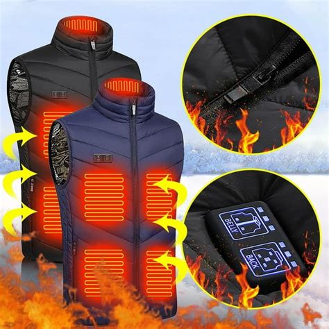 Heated Vest for Men Heating Coat for Men Plus Size Heated Vest For Men ...