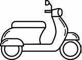Motor Scooter Coloring Page  Free Printable Coloring Pages sketch template