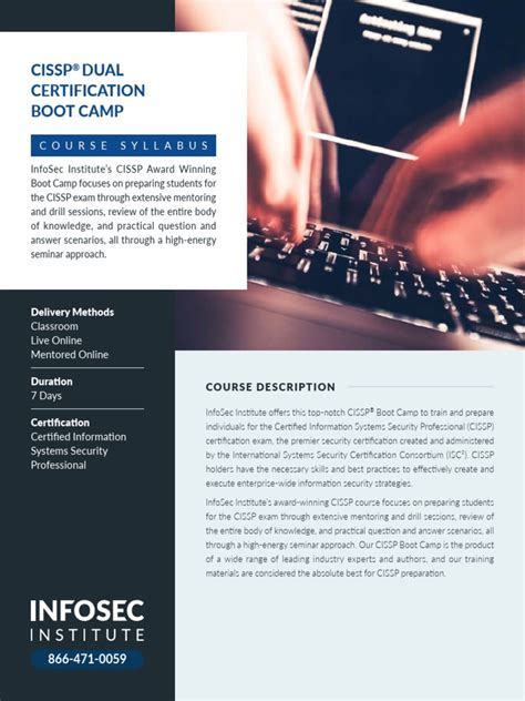 InfoSec Institute's 7 Day CISSP Boot Camp Detailed Syllabus | PDF | Vulnerability (Computing ...