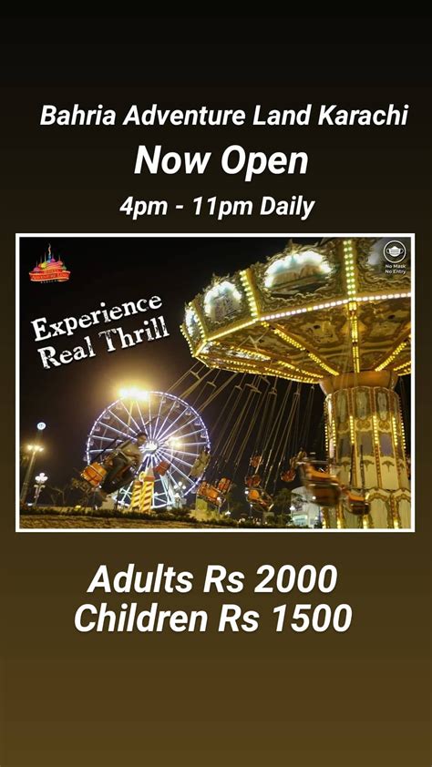 Bahria Adventure Land Karachi – 𝙉𝙊𝙒 𝙊𝙋𝙀𝙉! Unlimited fun, entertainment ...