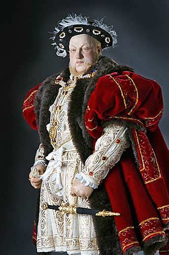 Portrait length color image of Henry VIII aka. Henry VIII of England, Henry Tudor, by George ...