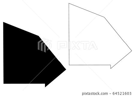 Atascosa County, Texas map vector - Stock Illustration [64521603] - PIXTA