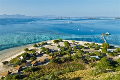 Kanawa Island surrounded by coral reef | Stock image | Colourbox