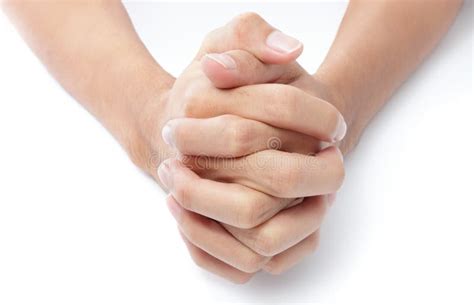 Folded hands praying stock image. Image of faith, intertwined - 18048421