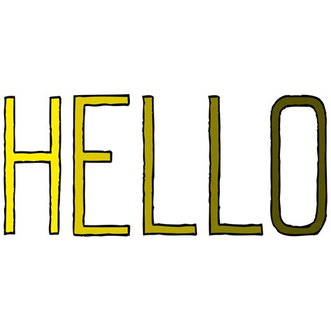 HELLO font on Behance