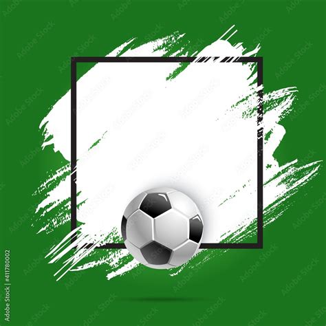 Soccer or football cup, sport ball, vector poster background or stain ...