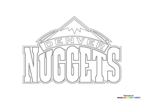 denver nuggets logo - Coloring Pages for kids