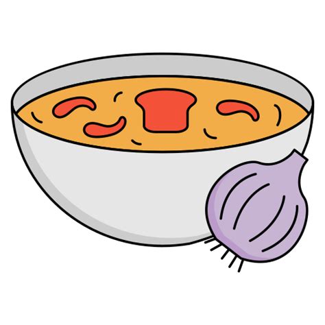 Soup Generic Thin Outline Color icon