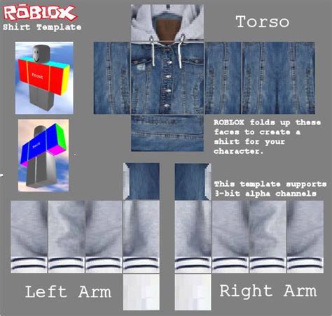 Roblox Jean jacket/hoodie by PenCapOutfiters on DeviantArt