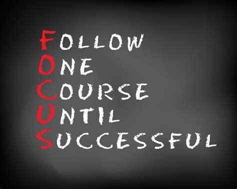 Focus On Your Goals Quotes. QuotesGram