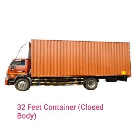 32 Feet Close Body Container Truck Transport Services at best price in ...