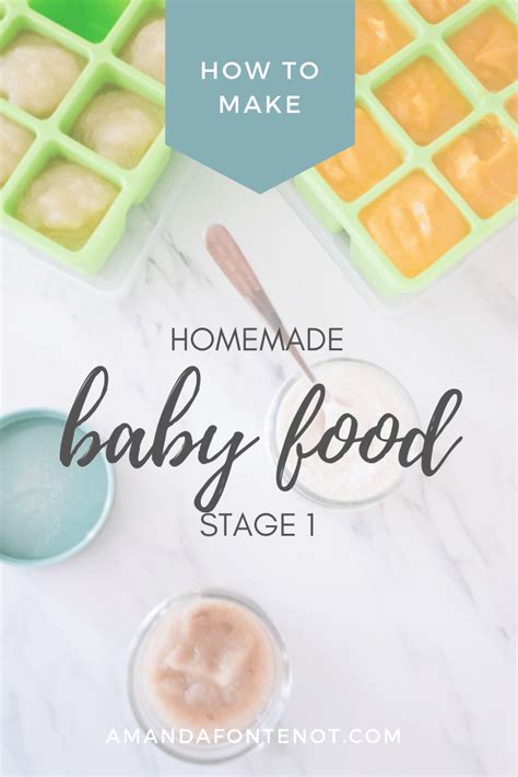 how to make homemade baby food: stage 1. (With images) | Homemade baby ...